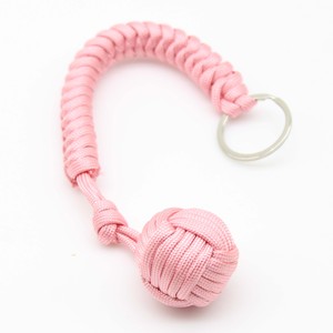 Corde extérieure tissage balle d'autodéfense poing de singe porte-clés rond porte-clés parapluie à sept noyaux corde singe poing lanière porte-clés - Product Image 3