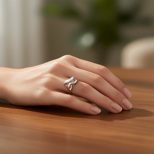 Anillo de Moda Amy Amy A3430, Chapado en Plata 925, Geométrico Moderno, Joyería de Uso Diario para Mujer, Regalo - Product Image 2