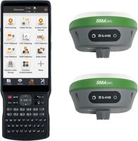 SMA26 PLUS Penerima RTK Tingkat Sentimeter Pengukuran Kemiringan IMU IP67 5-10km Instrumen Survei UHF Base Rover, Dapat Terhubung dengan UAV
