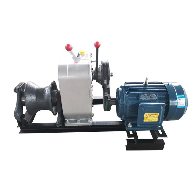 Erecting Overhead High-voltage Transmission Lines Laying Underground Cables Diesel Powered Winch for Fiber Optic Cable Steel