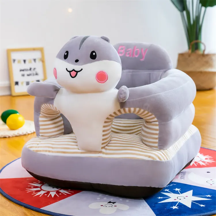 Cartoon Baby Learning Chair Children Sofa Plush Lazy Sofa Chair Infant Sitting Posture