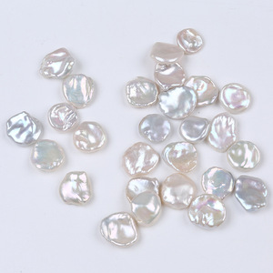Perlas de Agua Dulce Naturales de 13-14 mm, Pétalos Blancos, Perlas Regeneradas para Joyería DIY, Accesorios Hechos a Mano de Zhuji - Product Image 1