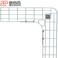 Support de gestion de câbles en panier plié galvanisé sur mesure en treillis métallique de 100 mm