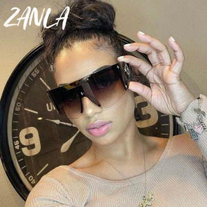 2026 Modische Übergroße Winddichte Sonnenbrille für Damen Luxus Designer Weiße Gebogene Gläser Herren Sonnenbrillen Einteilige Brillen - Product Image 4