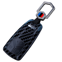 Couverture de clé de voiture en fibre de carbone ABS coque de support de voiture couverture à distance accessoires de style de voiture pour Audi A1 A3 A4 A5 Q7 A6 C5 C6
