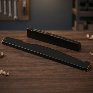 Accessoire haut de gamme personnalisé Pont d'instruments en acier ébène pour luthiers axé sur les instruments à cordes classiques - Product Image 4