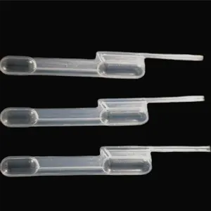 LDPE pipette bohlam ganda, bahan variabel volume 20ul 50ul 60ul 80ul