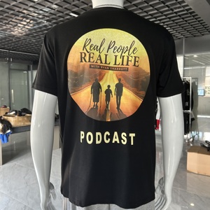 OEM高级高级合身t恤定制60/40棉/聚混纺CVC针织t恤 - Product Image 6