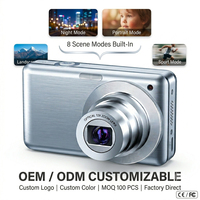 Nouvel appareil photo numérique compact avec écran tactile de 2,88 pouces, zoom 12x, détection de visage, pour débutants