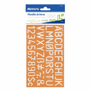 Stencil Alfabetico Grande in Materiale PET Marca Mengfu Modello M-0066 Made in China per Disegno, Artigianato e Progetti Fai-da-Te - Product Image 2