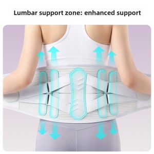 Cinturón de Soporte <span class=keywords><strong>Lumbar</strong></span> Reforzado con Placas de Acero, Malla Transpirable con Compresión, <span class=keywords><strong>Faja</strong></span> Reductora de Cintura <span class=keywords><strong>para</strong></span> Entrenamientos y Sentadillas - Unisex - Product Image 2