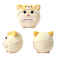 Coussin en peluche personnalisé en forme d'animal mignon, jouet en peluche doux, coussin décoratif, cadeau personnalisé pour enfants
