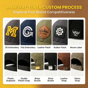 Cappellino da Baseball di Alta Qualità, Lussuoso, Personalizzabile, Vintage, per Sport all'Aperto, <span class=keywords><strong>Design</strong></span> OEM con Logo Personalizzato - Product Image 5