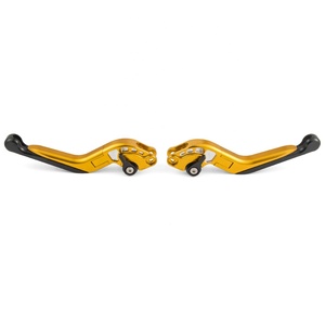 Motorcycle clutch & brake lever for motorcycle long and short black - Product Image 4