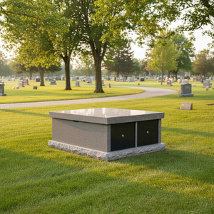 Unidades de Columbario y Mausoleo de Granito, Lápidas Exteriores de Estilo Americano Tradicional - Product Image 1