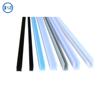 Profil de canal en plastique à fente en U en PVC personnalisé en usine Rail de voie en forme de U en PVC bon marché