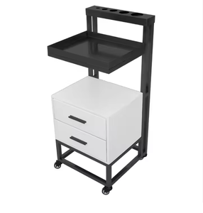 Carrito de Barbería Moderno de Alta Calidad, Metálico, Chapado en Oro, con Múltiples Cajones, Tamaño Personalizado - Product Image 6