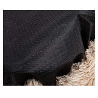 Nouveau lit-coussin pour chat et chien 2021, design de créateur, forme donut, en fausse fourrure unie, luxueux et doux, pour l'hiver et le printemps, taille et couleur personnalisables