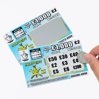 Cartes à Gratter Personnalisées avec Logo Imprimé pour Jeux de Fête, Billets Gagnants, Cadeau en Papier Personnalisé, Cartes de Remerciement Commerciales à Gratter