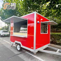 Chariot mobile carré pour la restauration, remorque alimentaire standard européenne, camion de cuisine mobile, kiosque de restauration rapide, chariot alimentaire à vendre