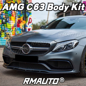 ชุดแต่งคาร์บอนไฟเบอร์แท้ C63 ลิปสปอยเลอร์กันชนหน้า ดิฟฟิวเซอร์ สปอยเลอร์ สำหรับรถยนต์เมอร์เซเดสเบนซ์ C63 AMG ปี 2014-2023 อุปกรณ์ตกแต่งรถยนต์ - Product Image 4