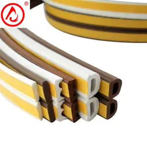 Car Rubber Seal Adhesive D Type Weather Strip Epdm Foam Rubber Weather Strip Seal Strips