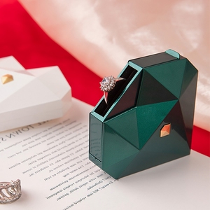 <b>Heart</b> <b>Shaped</b> Diamond Cutting <b>Shaped</b> Jewelry <b>Box</b> Button Switch Ring Jewelry <b>Box</b> Creative Jewelry <b>Box</b> Wholesale - Product Image 6