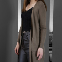 Cardigan de luxe pour femme Tyan en laine, taille unique, châle décontracté en laine, tricot sans boutons pour femme