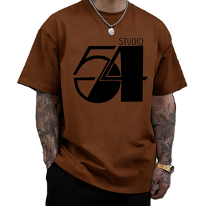 T-shirt con logo Studio 54 Retro Disco Club, <span class=keywords><strong>grafica</strong></span> tipografica vintage anni '70, top alla moda - Product Image 3