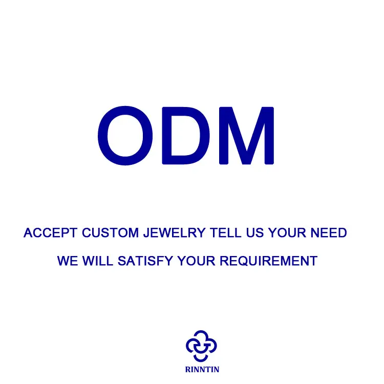 RINNTIN ODM מותאם אישית תכשיטי לוגו סטרלינג כסף 925 תכשיטי צמיד שרשרת טבעת עגילי Fit אופנה נשים