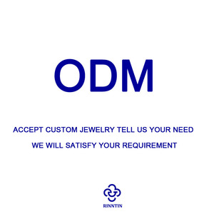 Perhiasan Kustom RINNTIN ODM Logo Perak Sterling 925 Gelang Kalung Cincin Anting Cocok untuk Wanita Modis - Product Image 1