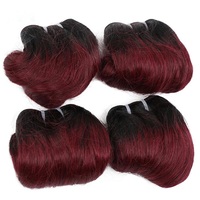 Cheveux humains vierges bruts non traités Afro Body Remy brésiliens T2/bug 4 pièces