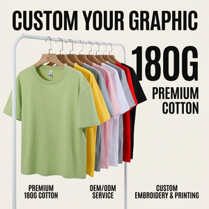 High Quality Custom Printed Men's T-Shirts Wholesale Solid Blank Design Screen Printing Logo Front Position 100% Cotton 180g 036