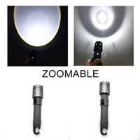Lanterne puissante de chasse à lumière tactile rechargeable d'urgence personnalisée porte-clés portable longue portée lampe de poche LED laser blanche