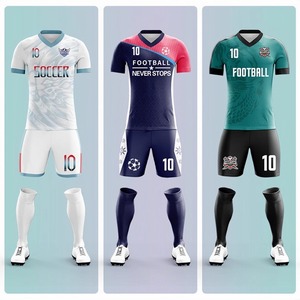 Completo Sportivo <span class=keywords><strong>da</strong></span> <span class=keywords><strong>Calcio</strong></span> in Poliestere per Sublimazione, Taglie Forti, Traspirante, Asciugatura Rapida, per Studenti Universitari, Uomo e <span class=keywords><strong>Donna</strong></span> - Product Image 2