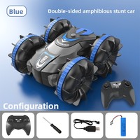 Voiture RC amphibie 360° double face, mini, pour cascades et drift, avec double commande style montre, jouet en plastique pour enfants, pour l'extérieur