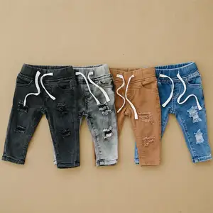 Tùy chỉnh sản phẩm mới vàng Nhà cung cấp trẻ em jeans quần chàng trai jeans