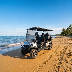 Carrito <span class=keywords><strong>de</strong></span> Golf Eléctrico Skywork Classic Amarillo para Uso Familiar en <span class=keywords><strong>la</strong></span> Playa, 4 Plazas, con Motor <span class=keywords><strong>de</strong></span> CA <span class=keywords><strong>de</strong></span> 48V - Product Image 6