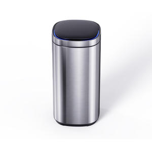 Cubo de basura con sensor inteligente, acero inoxidable, 5L, apertura automática de tapa, para cocina, dormitorio, sala de estar, color plateado - Product Image 1