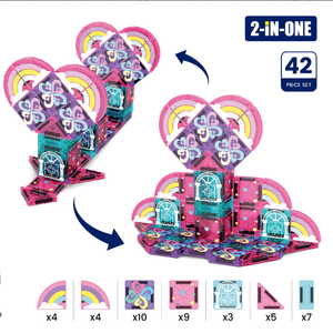 Mattoncini Magnetici Rocket 42 Pezzi, Blocchi <span class=keywords><strong>di</strong></span> Costruzione STEM per Bambini, Giocattolo Educativo in Plastica per Casa e Asilo, Regalo all'Ingrosso - Product Image 5
