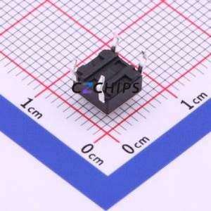 TS-1002-BR05016 Tactile Switch Through hole-4P,6x6mm Switch Single Pole Single Throw Round Button 1.6N Through Hole - Product Image 2
