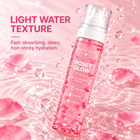 Marque Privée OEM ODM Faible MOQ Vente en Gros en Vrac Eau de Rose Tonique Visage Hydratant Format Voyage Vaporisateur Flacon Rechargeable Sachet de Recharge