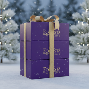 Luxury Purple Gold Magnetic Rigid Gift <b>Box</b> Folding Design with Ribbon Handle for Clothing Packaging - Product Image 6