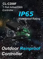 Contrôleur Led extérieur IP65 Portable 680 Pixels 200W Port unique étanche à la pluie Artnet DMX système de contrôle de lumière LED pour lumières de scène