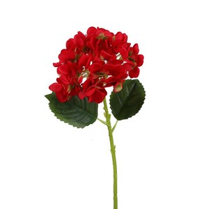 QIHAO Artificial Hydrangea <b>Flowers</b> Plastic PU Silk Natural Touch <b>Single</b> Bundle For Living Room Home Decor - Product Image 2