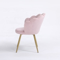Fauteuil rose design fleuri chaise d'appoint de luxe chaises modernes de haute qualité salon chaise de loisirs pour salle de maquillage fille