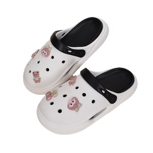 By-1610 Cherry Girl Crocs Clogs, zapatos de playa de verano con plataforma de color amarillo y verde caramelo para mujer, tacón de 3cm, para las cuatro estaciones - Product Image 4