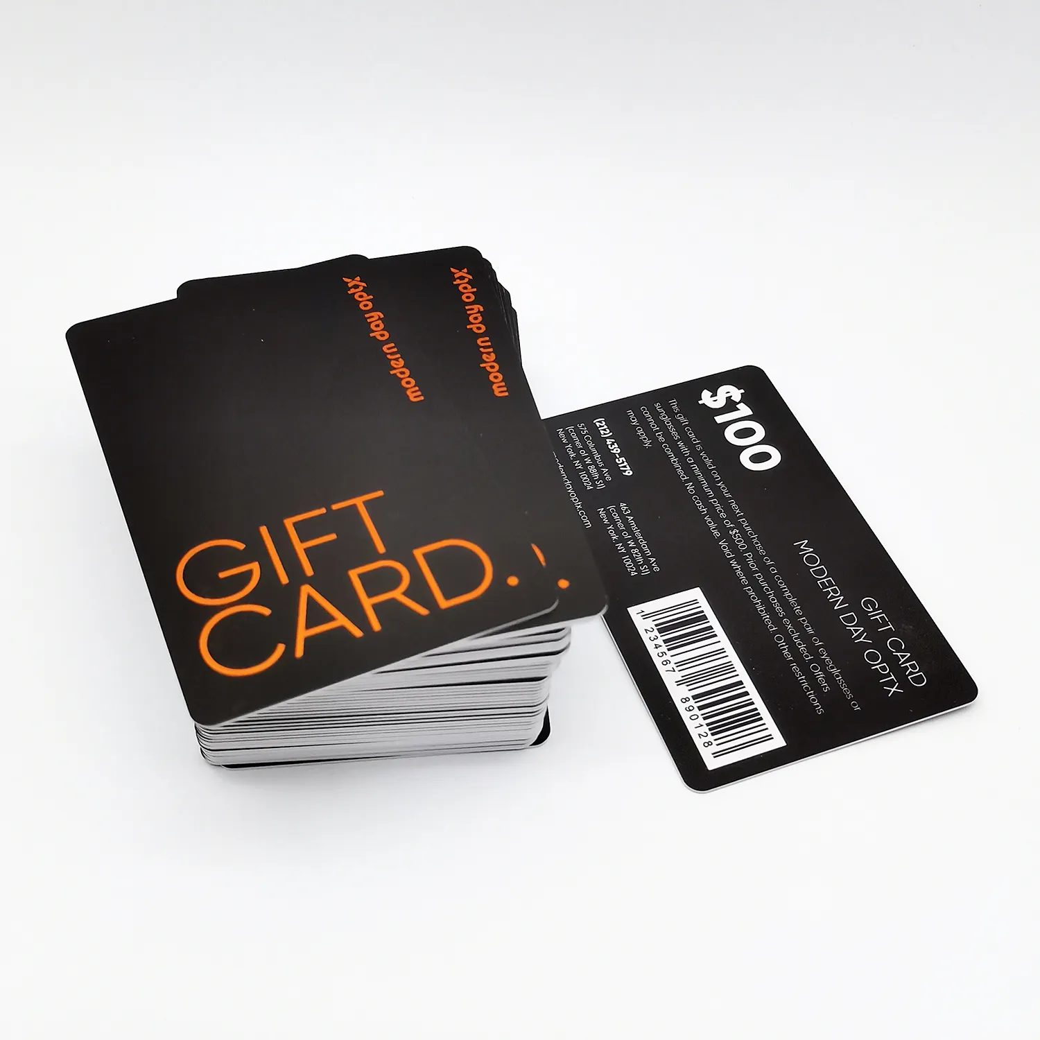 Customized Plastic GIFT card with personalized code