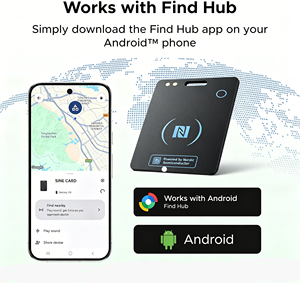 Traceur de carte intelligente Nordic Beacon pour suivi en temps réel, contrôle par application iOS, en plastique, BLE 5.4, autonomie de 10-12 mois - Product Image 3