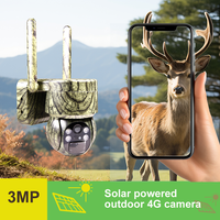 Caméra de sécurité solaire 4G LTE de camouflage pour extérieur, sans fil, 3MP, vision nocturne à 360°, audio bidirectionnel, stockage cloud, vente en gros